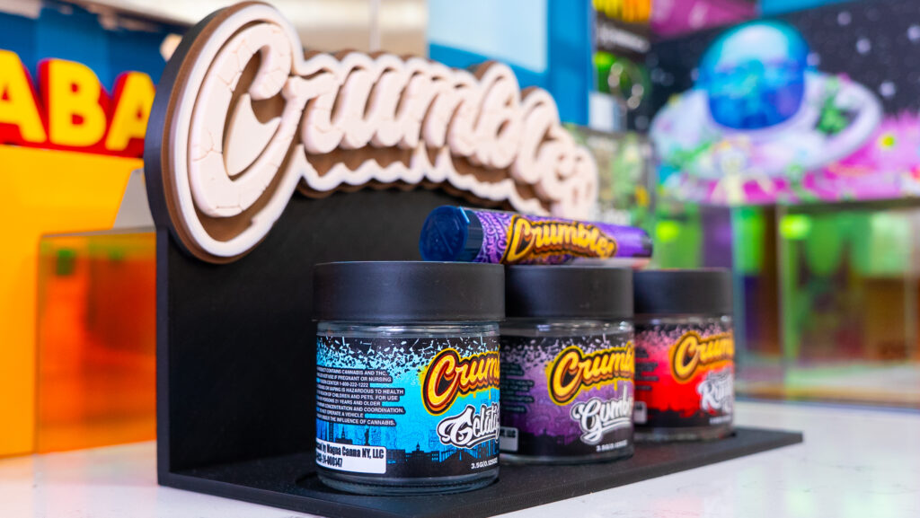 Curated selections at Hibernica Bronx dispensary including flower and edibles