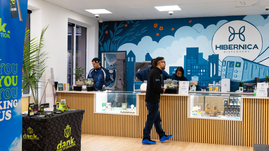 people buying at hibernica dispensary in the bronx