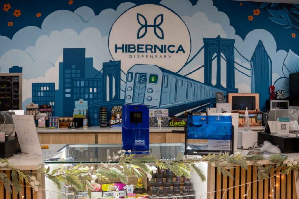 inside hibernica bronx dispensary
